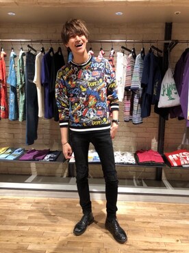 久米田 直樹さん（メンズ・184cm）の夏コーディネート