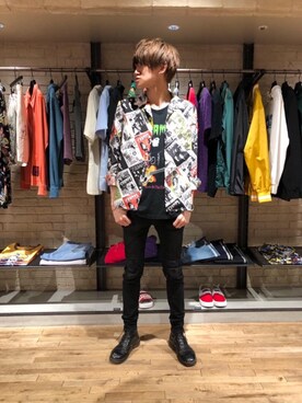 久米田 直樹さん（メンズ・184cm）の夏コーディネート