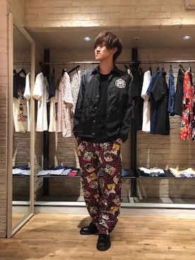 久米田 直樹さん（メンズ・184cm）の夏コーディネート