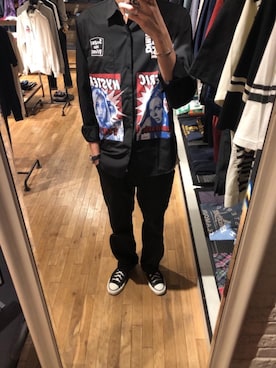 久米田 直樹さん（メンズ・184cm）の夏コーディネート