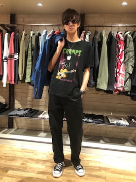 久米田 直樹さん（メンズ・184cm）の秋コーディネート