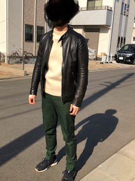 「ACANTHUS（アカンサス）のアイテム」を使った、かずさん（メンズ・173cm）の冬コーディネート