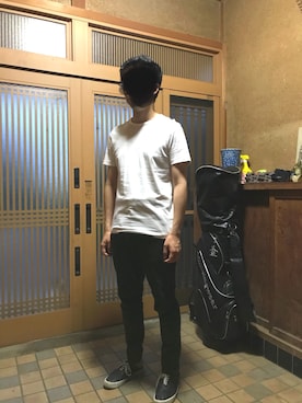 「STUDIOUS（ステュディオス）のアイテム（スニーカー）」を使った、かずさん（メンズ・173cm）の春コーディネート