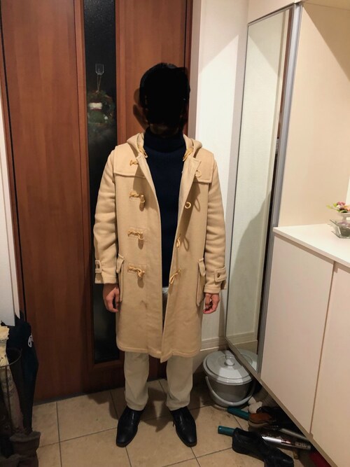 ダッフルコートを使った「マーガレット・ハウエル(MARGARET