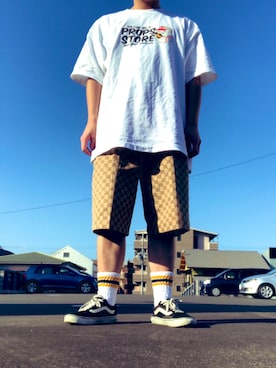 「PROPS-STORE（プロップス ストア）のアイテム」を使った、TAKEさん（メンズ・165cm）の秋コーディネート