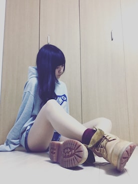 「CHUMS（チャムス）のアイテム（パーカー）」を使った、yukiさん（レディース・166cm）の秋コーディネート