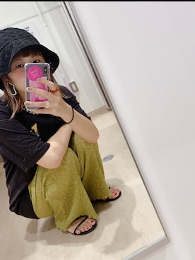 「WEGO（ウィゴー）のアイテム（ハット）」を使った、mai＊さん（レディース・161cm）の冬コーディネート