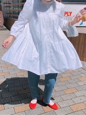 「H&M（エイチ・アンド・エム）のアイテム（バレエシューズ）」を使った、mai＊さん（レディース・161cm）の冬コーディネート