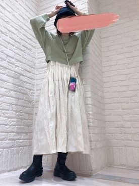 「SPINNS（スピンズ）のアイテム（PC・スマホグッズ/家電）」を使った、mai＊さん（レディース・161cm）の春コーディネート