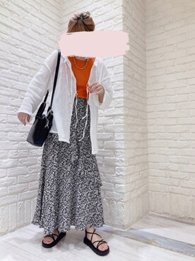「Kastane」｜「アイテム（その他トップス）」を使った、mai＊さん（レディース・161cm）の春コーディネート