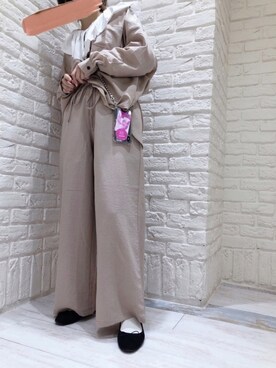「H&M（エイチ・アンド・エム）のアイテム（バレエシューズ）」を使った、mai＊さん（レディース・161cm）の冬コーディネート