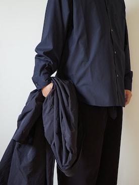 「Graphpaper（グラフペーパー）のアイテム（トレンチコート）」を使った、KSKSSKさん（メンズ・174cm）の秋コーディネート