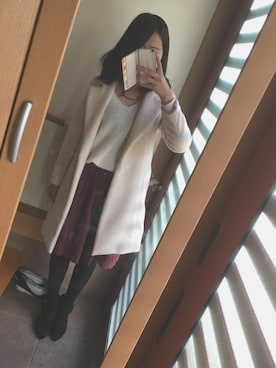 「RESEXXY（リゼクシー）のアイテム（チェスターコート）」を使った、のんのんさん（レディース・170cm）の冬コーディネート