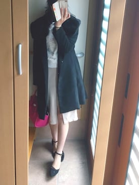 「LIPSERVICE（リップサービス）のアイテム（その他アウター）」を使った、のんのんさん（レディース・170cm）の冬コーディネート