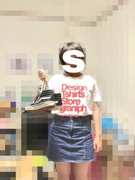 しおさんの（Design Tshirts Store graniph | デザイン　ティーシャツ　ストア　グラニフ）を使ったコーディネート