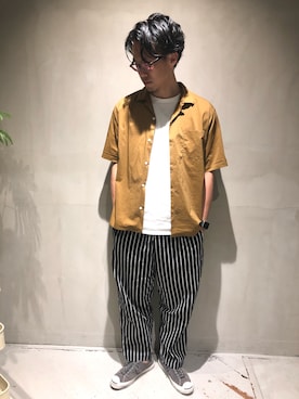 「THUMPERS BROOKLYN NYC USA（サンパース）のアイテム」を使った、hirofumi inoue さん（メンズ・184cm）の夏コーディネート