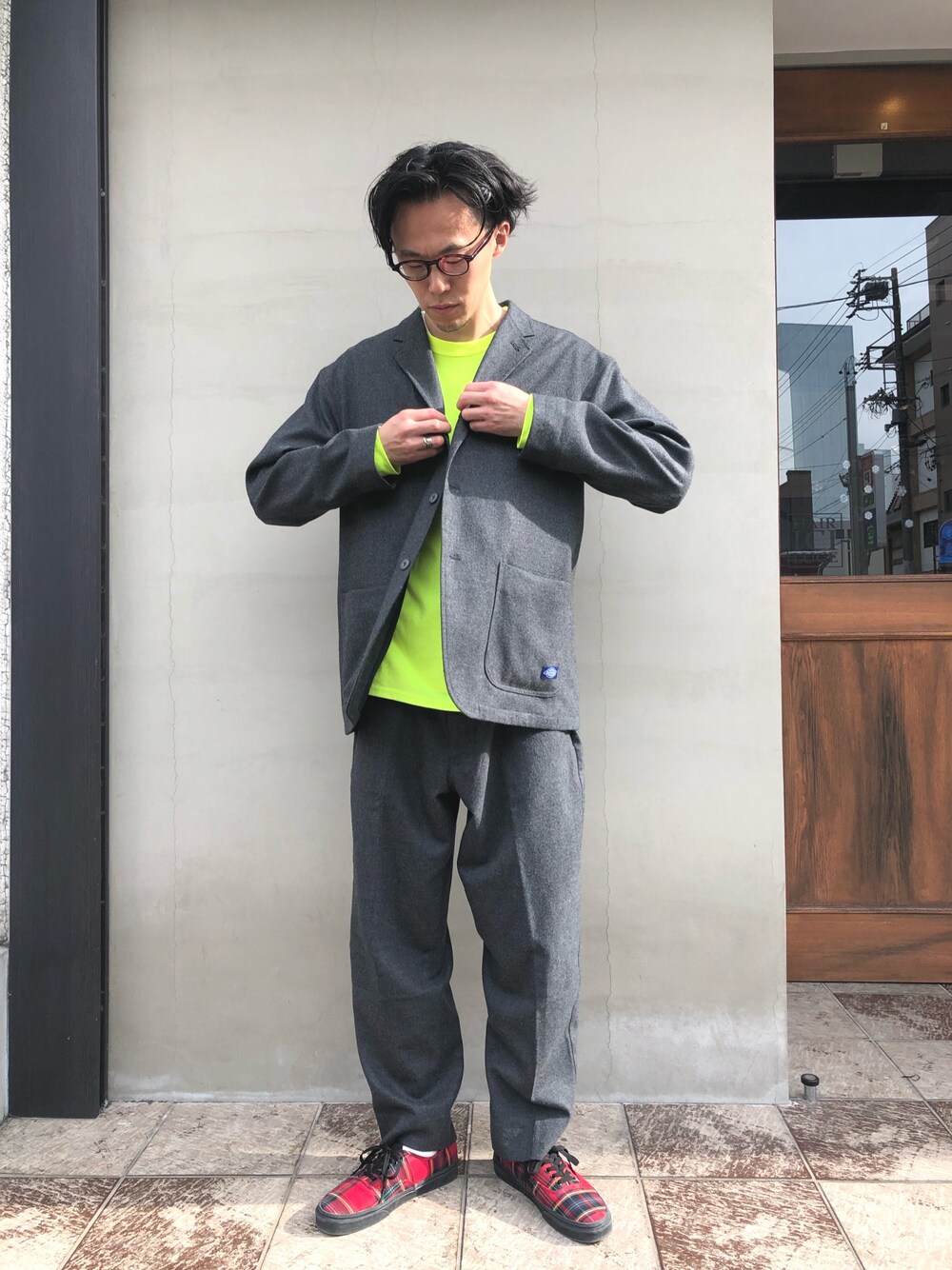 hirofumi inoue さんの「Dickies × BEAMS / 別注 ウール 3Bジャケット（BEAMS）」を使ったコーディネート
