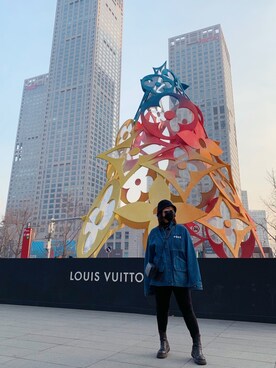 「initial（イニシャル）のアイテム（ブーツ）」を使った、lisa1217さん（レディース・157cm）の冬コーディネート