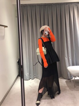 「MARC JACOBS（マークジェイコブス）のアイテム（その他トップス）」を使った、emviaさん（レディース・156cm）の夏コーディネート