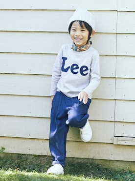 「Right-on（ライトオン）のアイテム（パンツ）」を使った、Right-on KID'Sさん（キッズ・120cm）の春コーディネート