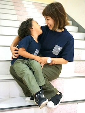 「BACK NUMBER（バックナンバー）のアイテム」を使った、Right-on KID'Sさん（キッズ・100cm）の夏コーディネート
