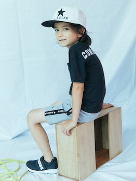 「Right-on（ライトオン）のアイテム（スニーカー）」を使った、Right-on KID'Sさん（キッズ・110cm）の夏コーディネート