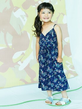 「Right-on（ライトオン）のアイテム（サンダル）」を使った、Right-on KID'Sさん（キッズ・110cm）の夏コーディネート