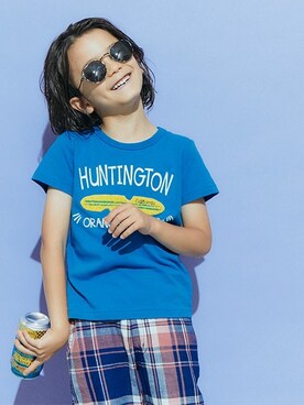 「Right-on（ライトオン）のアイテム（パンツ）」を使った、Right-on KID'Sさん（キッズ・120cm）の夏コーディネート