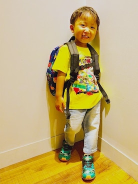 「Right-on（ライトオン）のアイテム」を使った、Right-on KID'Sさん（キッズ・100cm）の夏コーディネート