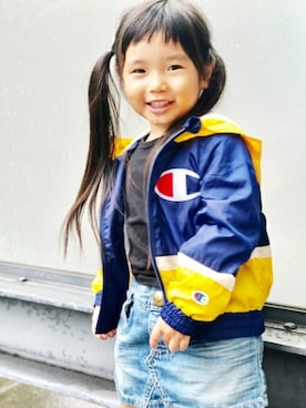 「Right-on（ライトオン）のアイテム」を使った、Right-on KID'Sさん（キッズ・110cm）の秋コーディネート
