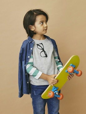 「Right-on（ライトオン）のアイテム」を使った、Right-on KID'Sさん（キッズ・110cm）の秋コーディネート