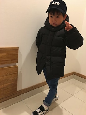 「アイテム（キャップ）」を使った、Right-on KID'Sさん（キッズ・110cm）の冬コーディネート