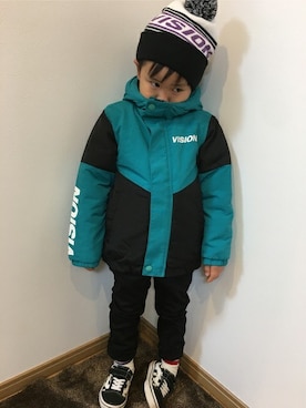 「EDWIN（エドウィン）のアイテム」を使った、Right-on KID'Sさん（キッズ・110cm）の冬コーディネート