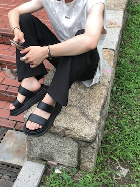「LADMUSICIAN」｜「アイテム（その他）」を使った、cunaさん（メンズ・171cm）の夏コーディネート