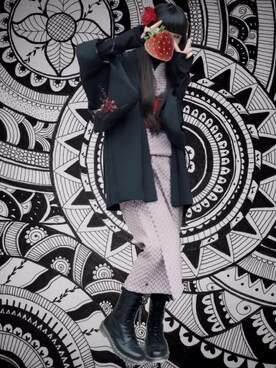 「きもの」｜「アイテム（ブーツ）」を使った、MIKOTOさん（レディース・173cm）の冬コーディネート