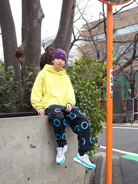 中込 樹さん（メンズ・173cm）の春コーディネート