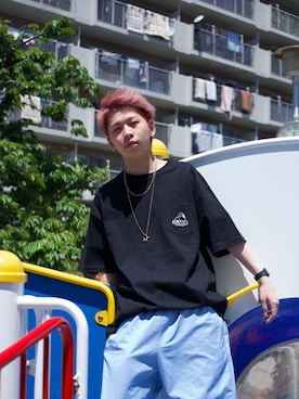 中込 樹さん(メンズ・173cm)の春コーディネート