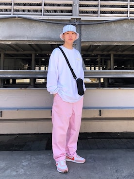 中込 樹さん（メンズ・172cm）の春コーディネート