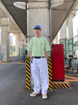 中込 樹さん（メンズ・172cm）の春コーディネート