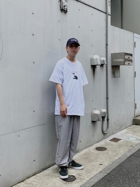 中込 樹さん（メンズ・172cm）の夏コーディネート