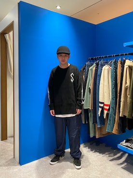 中込 樹さん(メンズ・172cm)の冬コーディネート