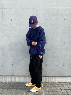 中込 樹さん(メンズ・172cm)の冬コーディネート