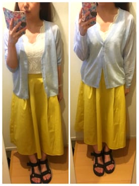 「METEO（メテオ）のアイテム」を使った、Miiikaさん（レディース・145cm）の夏コーディネート