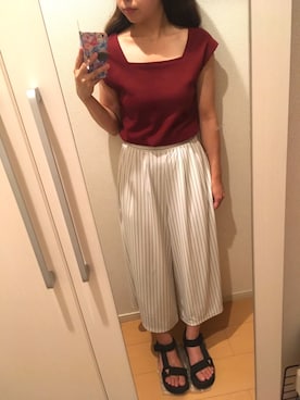 「METEO（メテオ）のアイテム」を使った、Miiikaさん（レディース・145cm）の夏コーディネート