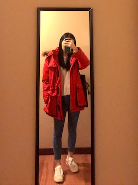 「HOMEMADEのアイテム」を使った、Wikiさん（レディース・153cm）の冬コーディネート