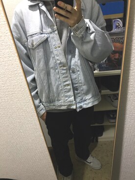 「Guess（ゲス）のアイテム（デニムジャケット）」を使った、604さん（メンズ・178cm）の秋コーディネート