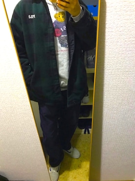 「アイテム（腕時計、ブルー系）」を使った、604さん（メンズ・178cm）の秋コーディネート