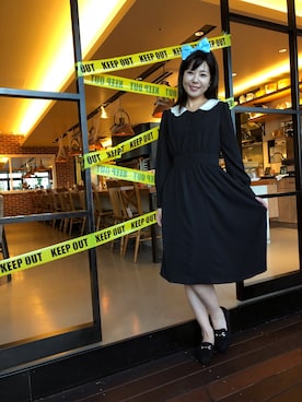 ローファーを使った 黒ワンピ のレディースコーディネート一覧 Wear