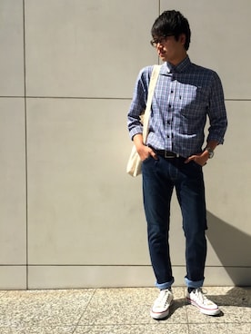 「Golden Bear（ゴールデンベア）のアイテム」を使った、goldenbearさん（メンズ・170cm）の春コーディネート