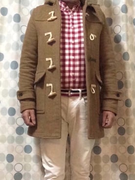 ダッフルコートを使った 白スキニー のメンズ人気ファッションコーディネート Wear